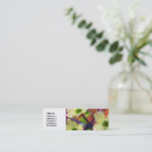 Dogwood Flower Profile Card Mini Visitekaartje (Staand voorkant)