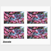 Dogwood Flowering roze Rechthoekige Sticker (Vel)