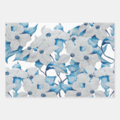 Dogwood Flowers op een wikkelpapier Set Inpakpapier Vel (Voorkant 3)
