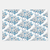 Dogwood Flowers op een wikkelpapier Set Inpakpapier Vel (Voorkant 2)