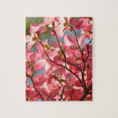 Dogwood Flowers roze Legpuzzel (Verticaal)