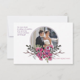 Dogwood Foto Dank je Notecard Kaart