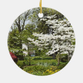 Dogwood in Bloom Keramisch Ornament (Achterkant)