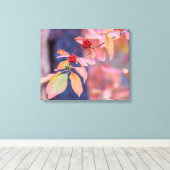 Dogwood in de herfst canvas afdruk (Insitu (Houten vloer))