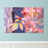 Dogwood in de herfst canvas afdruk (Insitu (Houten vloer))