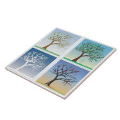 Dogwood in Vier Seizoenen Tegeltje (Zijkant)