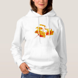 Dogwood Leaves op Dames Basic Hooded Sweatshirt