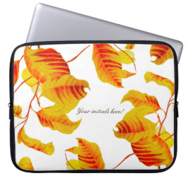 Dogwood Leaves op een laptophoes Laptop Sleeve