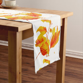 Dogwood Leaves op een Table Runner Korte Tafelloper