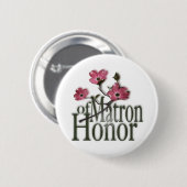 Dogwood/Matron of Honor Ronde Button 5,7 Cm (Voorkant /achterkant)