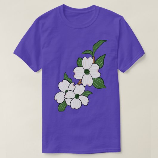 Dogwood North Carolina State Flower T-shirt (Design voorkant)