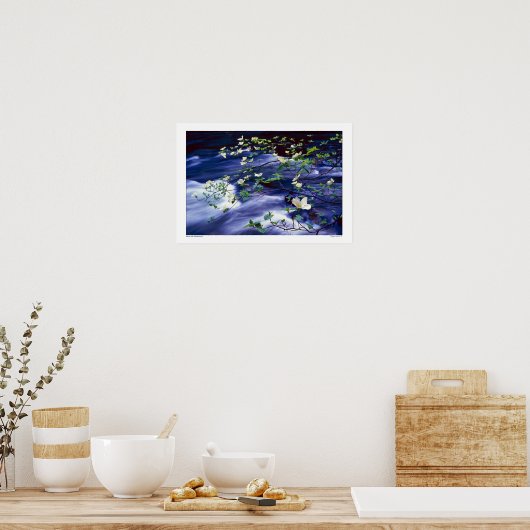 Dogwood over Merced, de Yosemite Poster (Keuken)