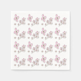 Dogwood Pattern-ontwerp op Paper Napkins Servet