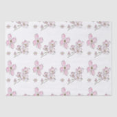 Dogwood Pattern-ontwerp op weefselpapier Tissuepapier (Voorkant)