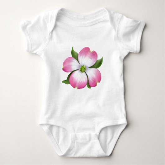 Dogwood Pink Baby Onsie of Creeper Romper (Voorkant)