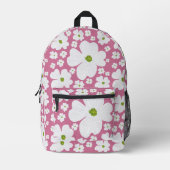 Dogwood Print Cut naairugzak Bedrukte Rugzak (Voorkant)