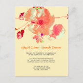 Dogwood/roze/perzik/bruiloft Uitnodigingen briefka (Voorkant)