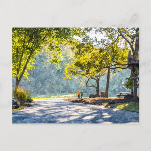 Dogwood Stroll Painterly Briefkaart (Voorkant)
