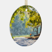 Dogwood Stroll Painterly Keramisch Ornament (Rechts)
