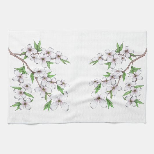 Dogwood Theedoek (Horizontaal)