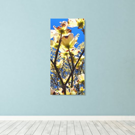 Dogwood Tree Canvas Afdruk (Insitu (Houten vloer))