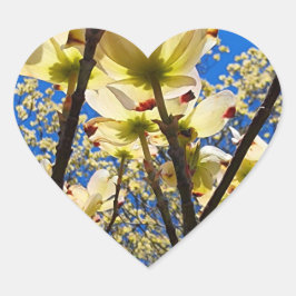 Dogwood Tree Hart Sticker