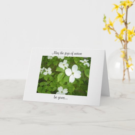 Dogwood Tree Kaart (Gele Bloem)