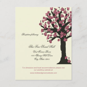 Dogwood Tree Wedding Receptie Informatie Informatiekaartje
