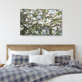 Dogwood Tree White Flower Blossom Canvas Afdruk (Insitu (Slaapkamer))