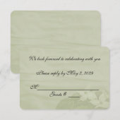 Dogwood Wedding RSVP Kaart (Voorkant / Achterkant)