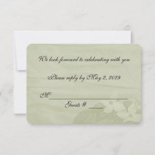 Dogwood Wedding RSVP Kaart