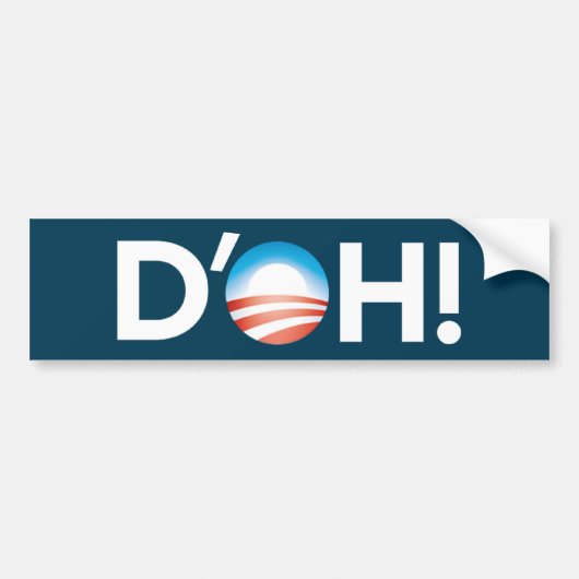 D'oh! Bumpersticker (Voorkant)