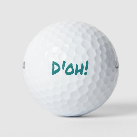 D'OH! Funny Classic 90's Golfballen (Voorkant)