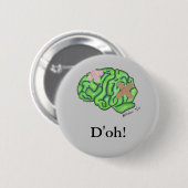 "D'oh!" knop (rond) Ronde Button 5,7 Cm (Voorkant /achterkant)