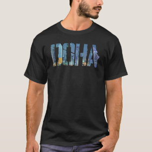 Doha City Qatar souvenir voor mannen vrouwen 2 T-shirt