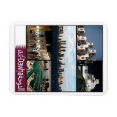 Doha - Mozaïek - Qatar - Magnet Magneet (Horizontaal)