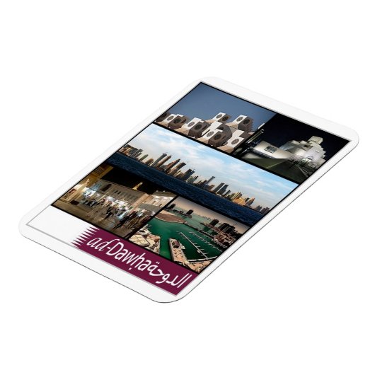 Doha - Mozaïek - Qatar - Magnet Magneet (Linkerzijde)