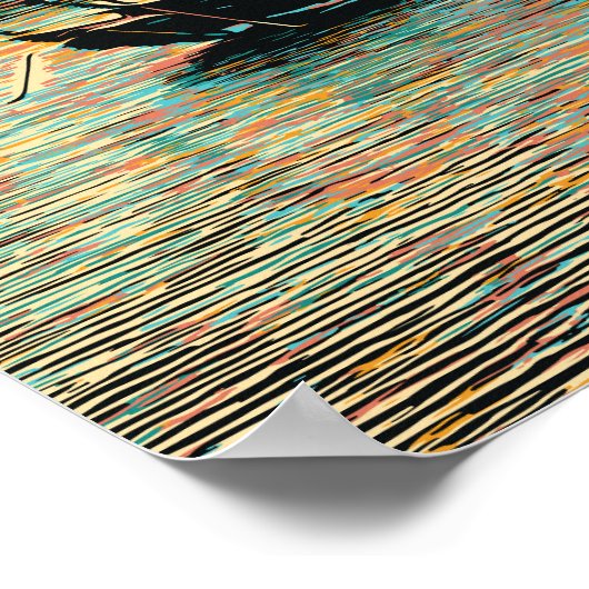 Doha Museum of Islamic Art Illustration Qatar Poster (Hoek)