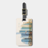 Doha, Qatar | City Skyline Bagagelabel (Voorkant verticaal)