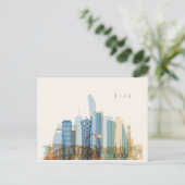 Doha, Qatar | City Skyline Briefkaart (Staand voorkant)