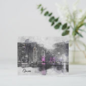 Doha Qatar City Skyline Briefkaart (Staand voorkant)