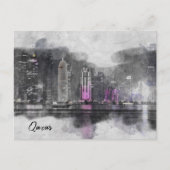 Doha Qatar City Skyline Briefkaart (Voorkant)