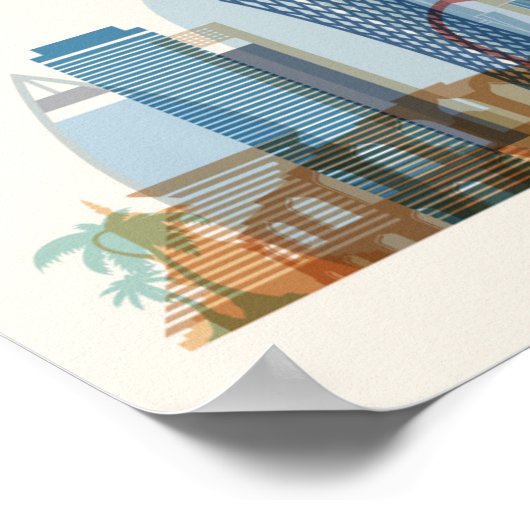 Doha, Qatar | City Skyline Poster (Hoek)