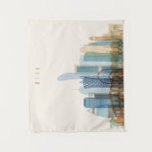 Doha, Qatar | City Skyline Wandkleed (Voorkant)