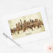 Doha Qatar Cityscape Rechthoekige Sticker (Envelop)