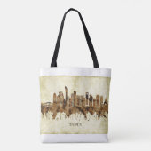 Doha Qatar Cityscape Tote Bag (Achterkant)