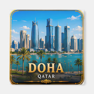 Doha Qatar Modern Midden-Oosten Escape 📍 Magneet