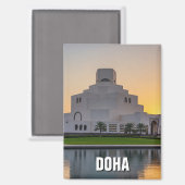Doha Qatar Museum Islamitische Kunst Reizen Magneet (Voorkant / Achterkant)