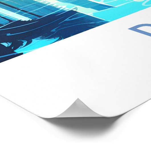 Doha Qatar Reisprint Poster (Hoek)