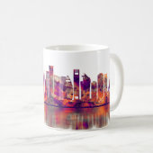 Doha Qatar Skyline Koffiemok (Voorkant rechts)